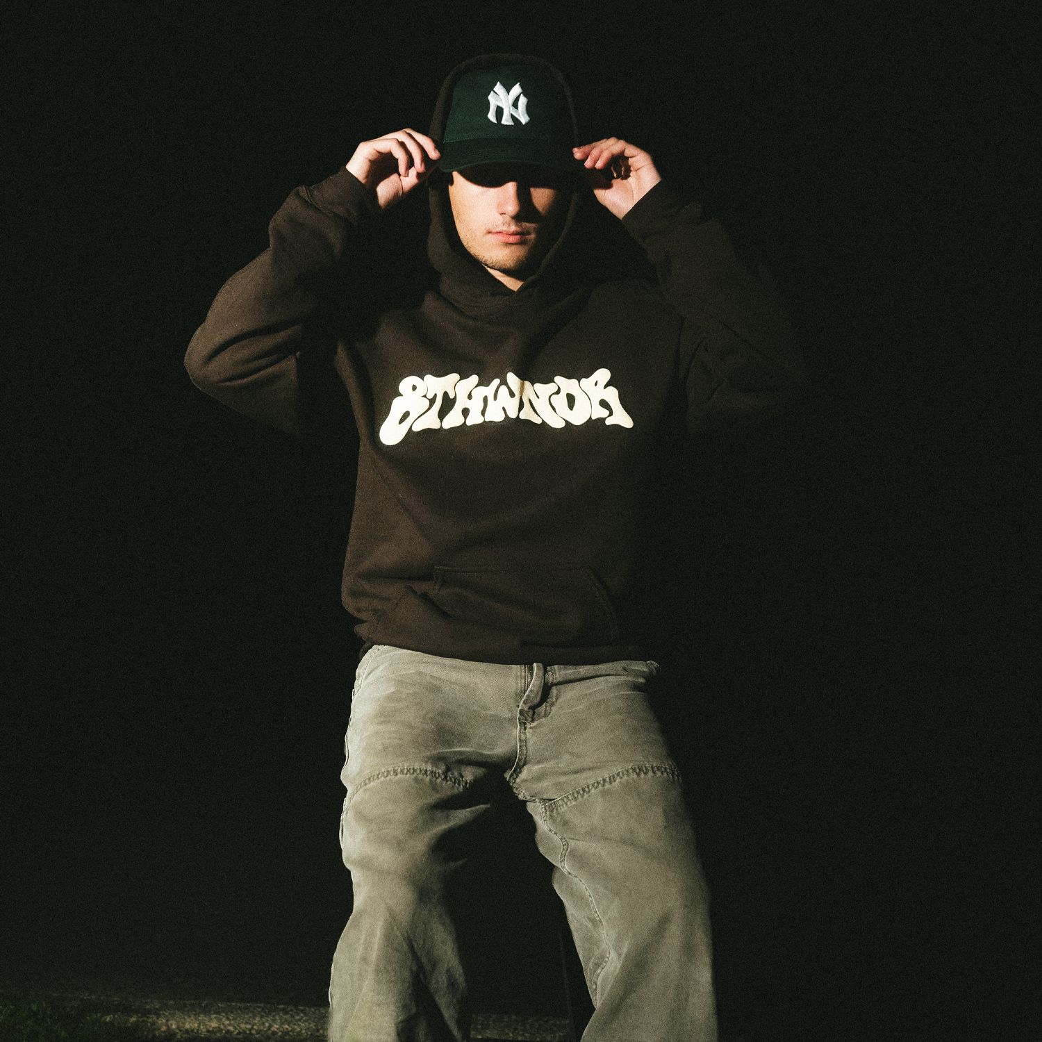 WAVE ARCH HOODIE BROWN sold by 8thwndr product image thumbnail 4