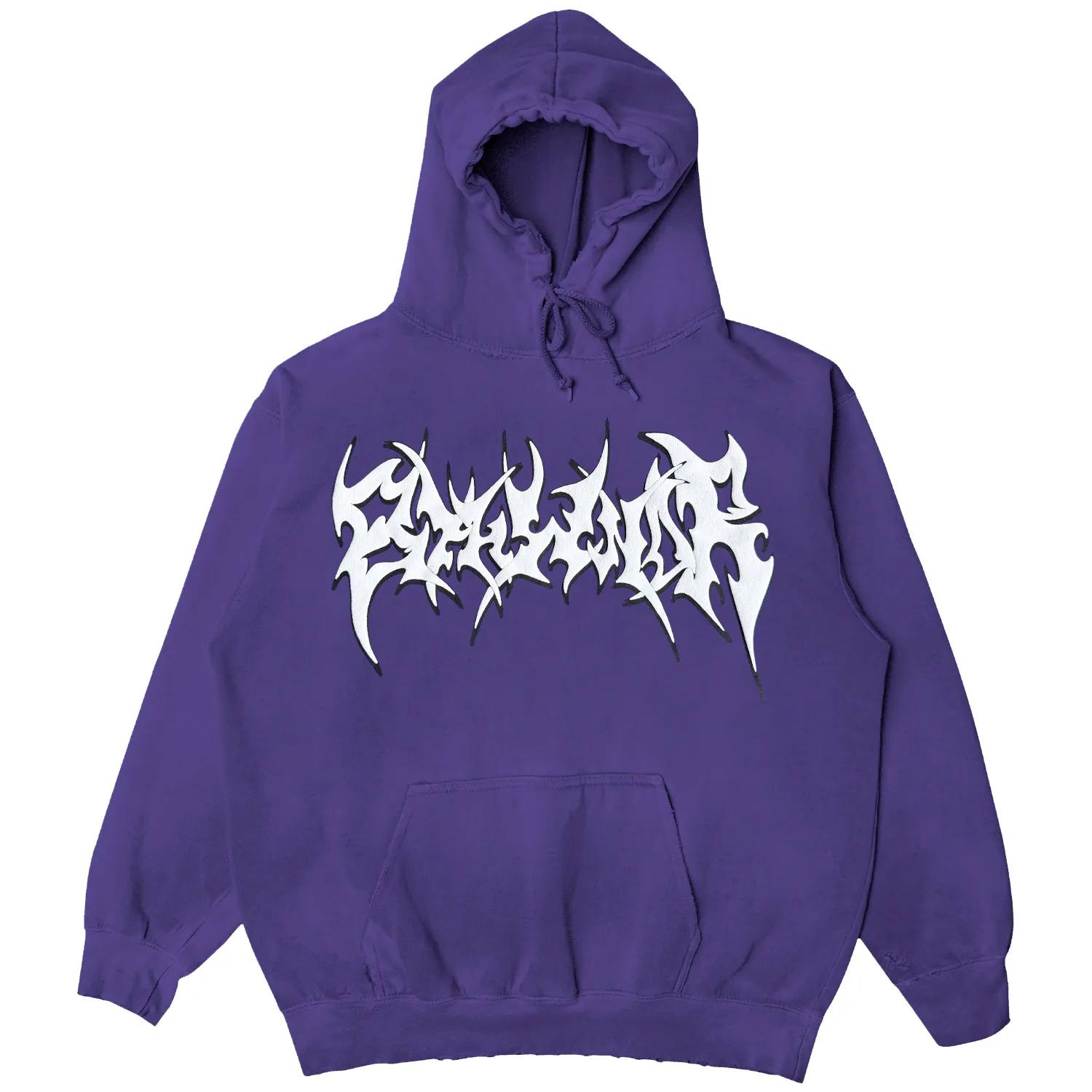PUFF PRINT CROSS LOGO HOODIE PURPLE sold by 8thwndr