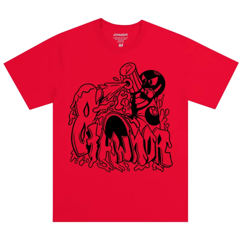 SK8BALL GRAFFITI TEE RED sold by 8thwndr