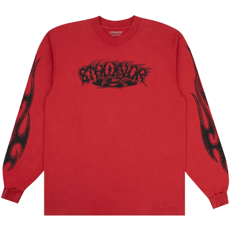 TOUR L/S TEE DARK RED sold by 8thwndr