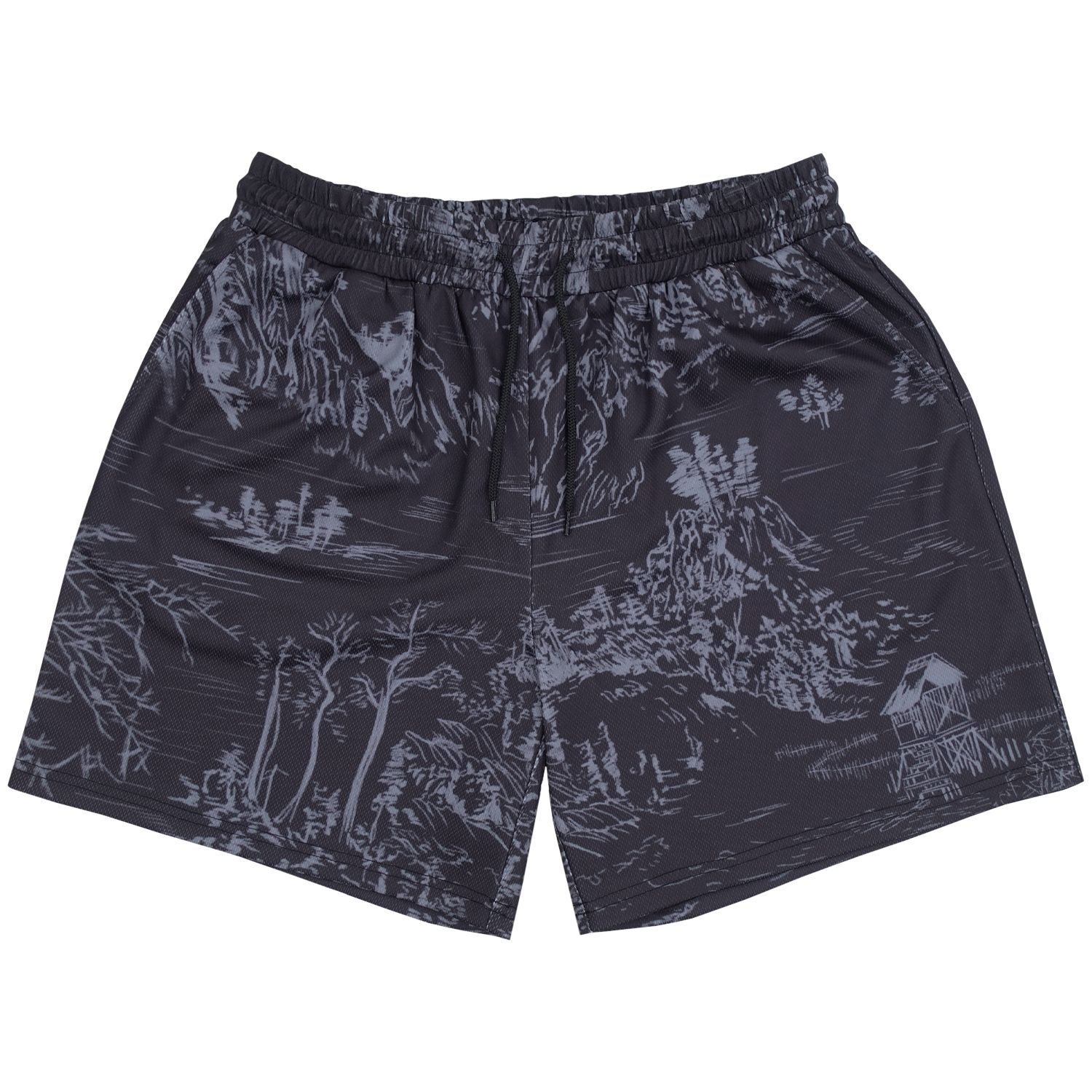 NATURE MESH SHORTS BLACK sold by 8thwndr