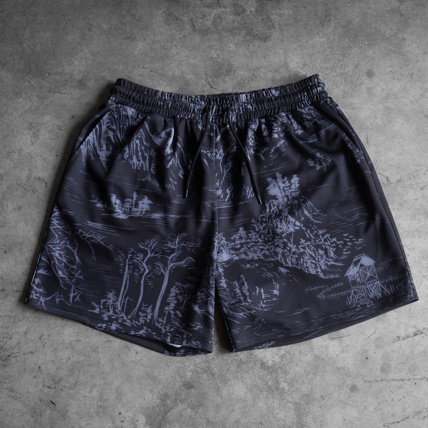 NATURE MESH SHORTS BLACK sold by 8thwndr product image thumbnail 2