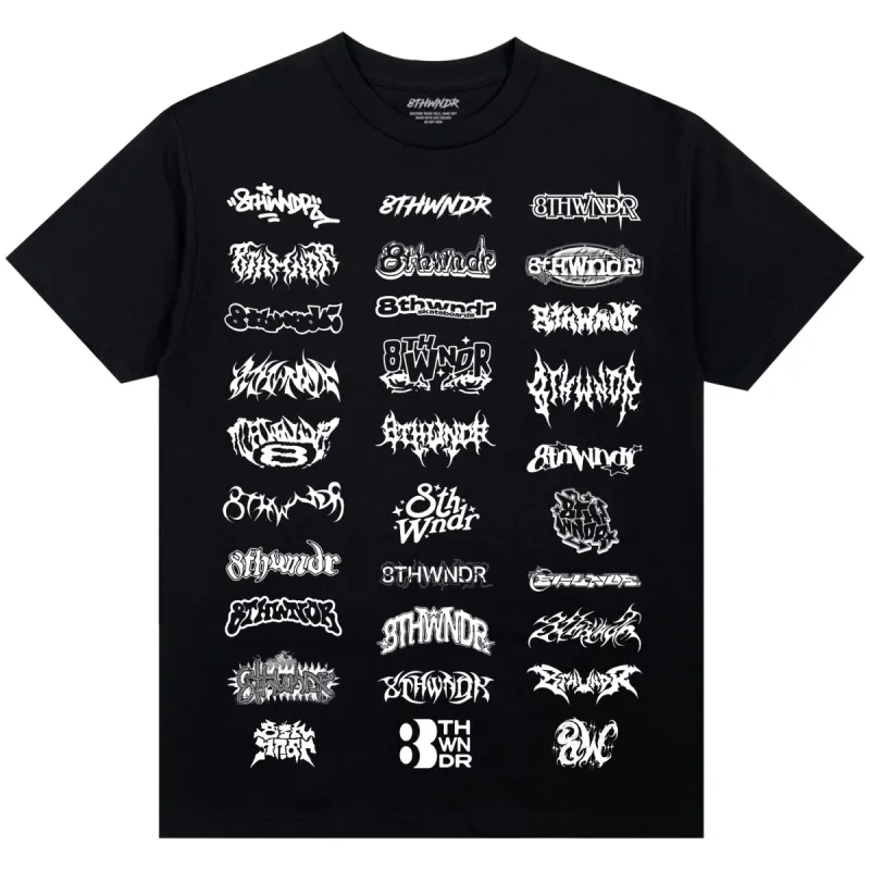LOGOS TEE BLACK sold by 8thwndr