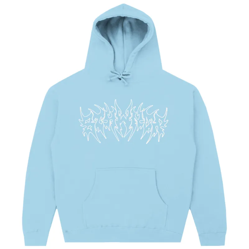 TRIBAL LOGO HOODIE LIGHT BLUE sold by 8thwndr