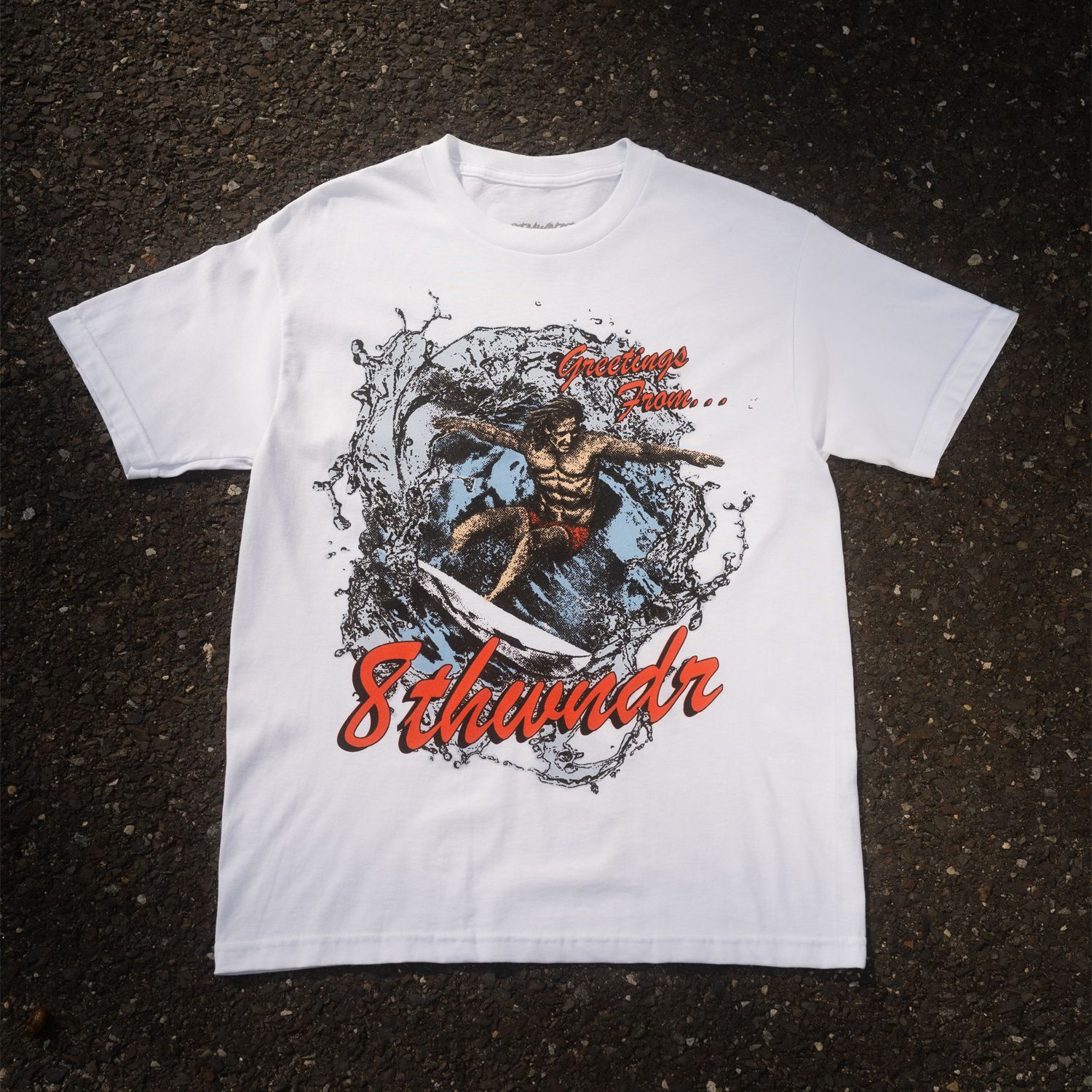 SURFING TEE WHITE sold by 8thwndr product image thumbnail 2