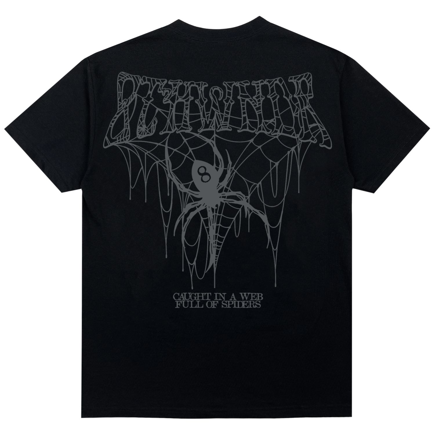 SPIDER WEB TEE BLACK sold by 8thwndr