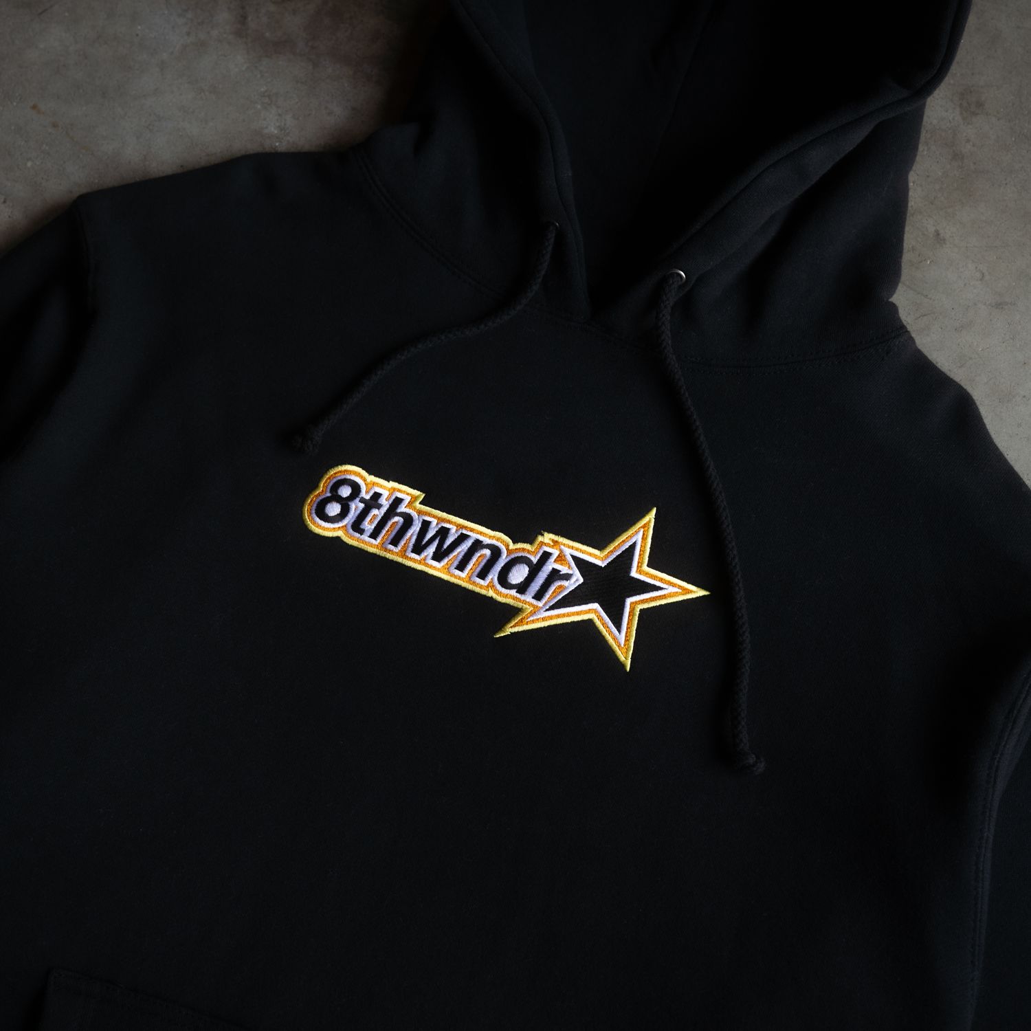 STAR LOGO HOODIE BLACK sold by 8thwndr product image thumbnail 3