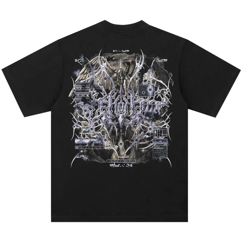 CYBERHEAVEN 5.0 TEE BLACK sold by 8thwndr