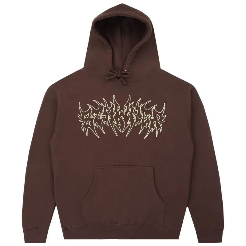 TRIBAL LOGO HOODIE BROWN sold by 8thwndr