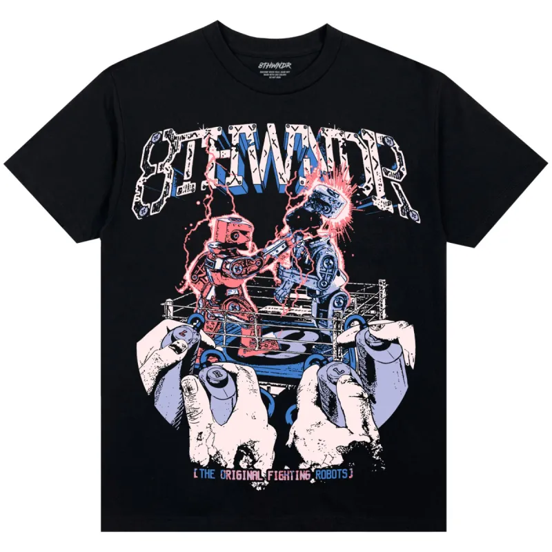 ROCKEM SOCKEM TEE BLACK made by 8thwndr