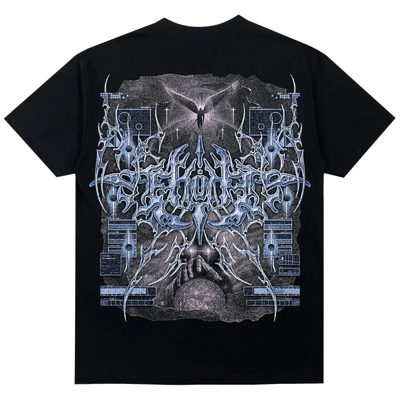 CYBERHEAVEN TEE BLACK sold by 8thwndr