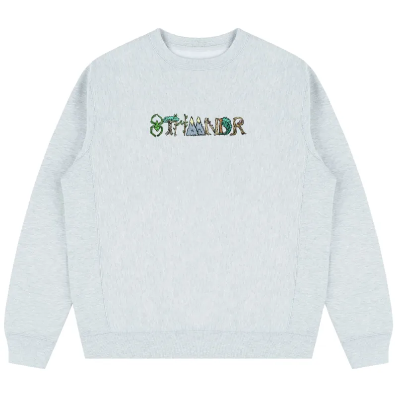 NATURE LOGO CREWNECK GREY sold by 8thwndr