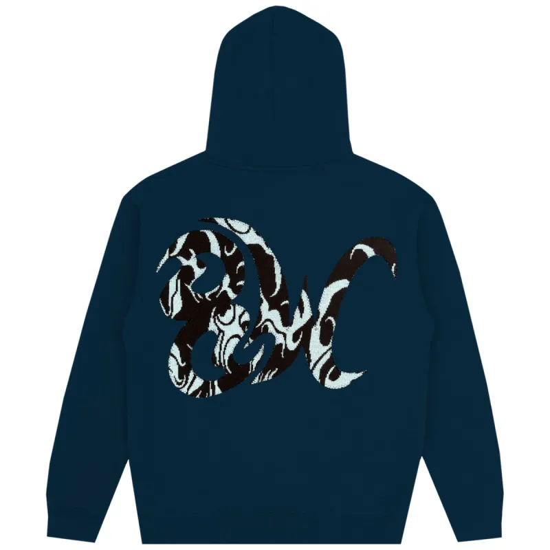 PATCHWORK HOODIE NAVY sold by 8thwndr