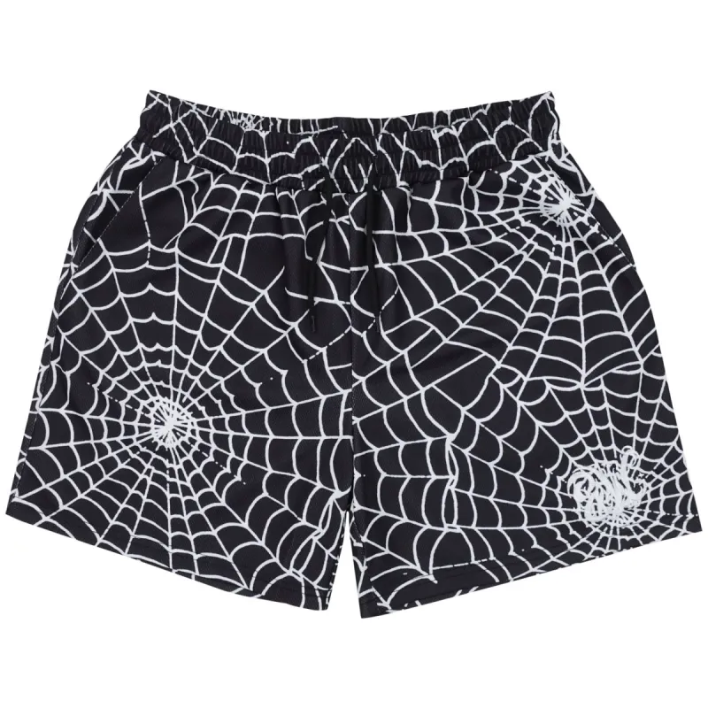 WEB MESH SHORTS BLACK / WHITE sold by 8thwndr