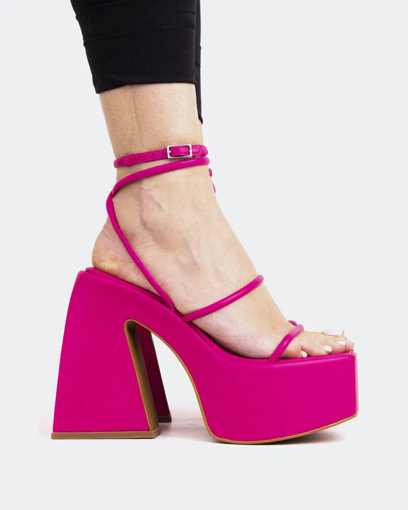 Pasaji Fuchsia Leather sold by L'Intervalle