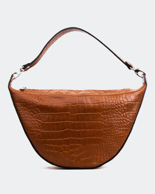 Cyrine Tan Croco sold by L'Intervalle