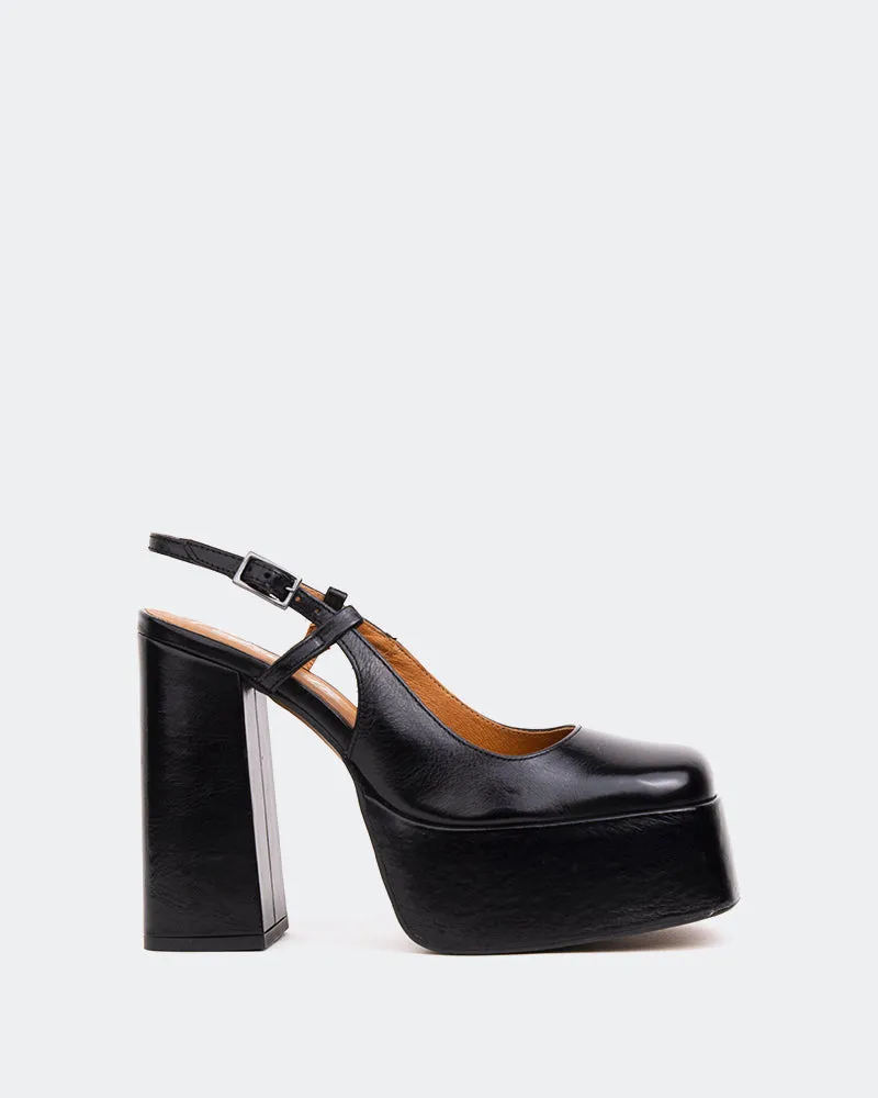 Cave, Black Leather/Cuir Noir sold by L'Intervalle