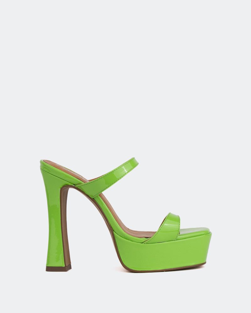 Vibes Green Patent/Verni Vert sold by L'Intervalle