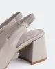 Dalida Grey Leather sold by L'Intervalle