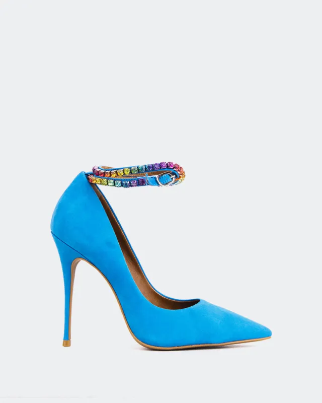 Valeria Blue Nubuck sold by L'Intervalle