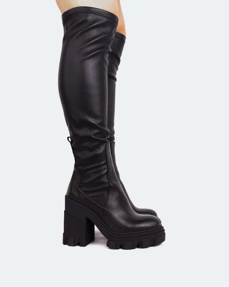 Langley Black Stretch sold by L'Intervalle