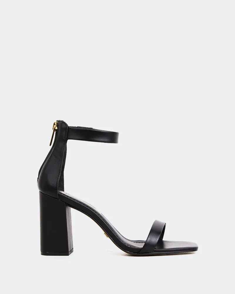 Clarita Black Leather sold by L'Intervalle