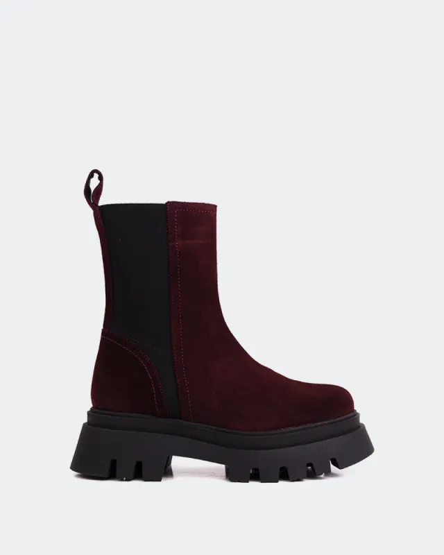 Ascari Burgundy Suede sold by L'Intervalle
