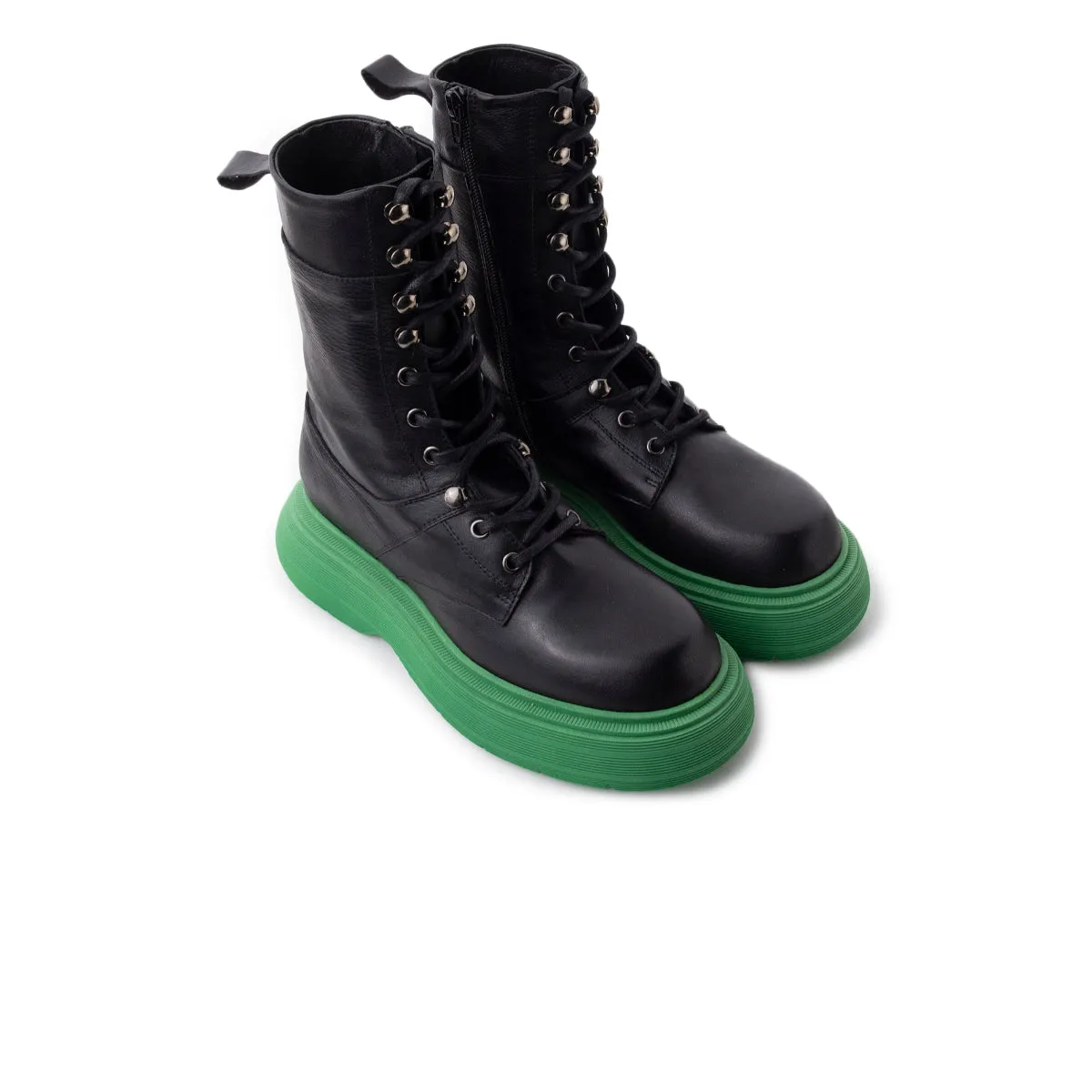 Armstrong Black Leather/Green Sole sold by L'Intervalle product image thumbnail 2