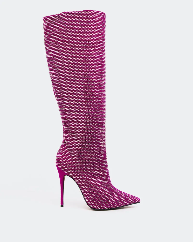 Basma Fuschia Suede sold by L'Intervalle