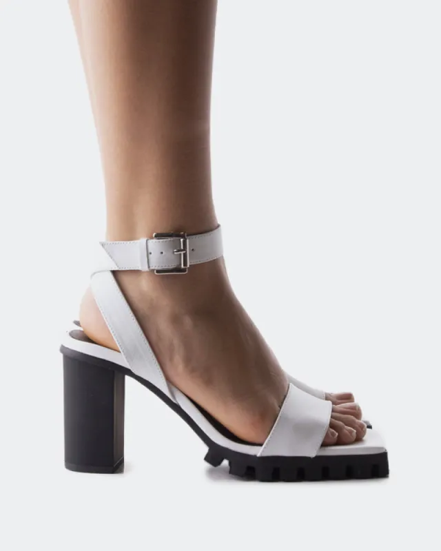 Revika White Leather sold by L'Intervalle