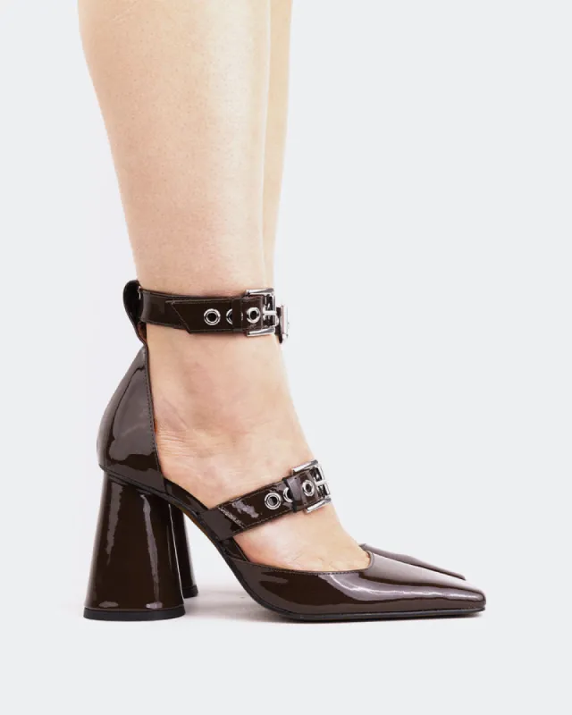 Roses Brown Patent sold by L'Intervalle