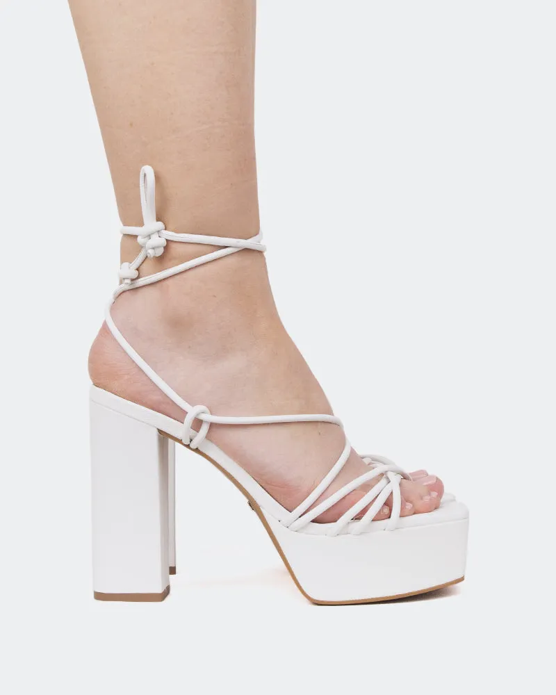 Antigua, White Leather/Cuir Blanc sold by L'Intervalle