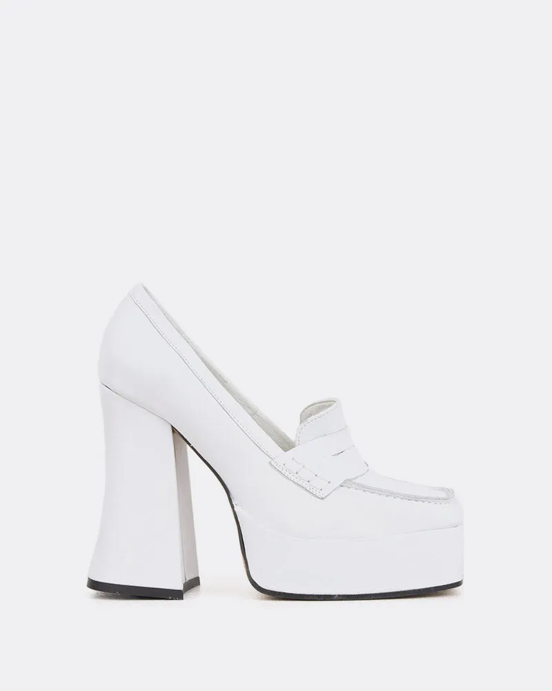 Mestina White Leather sold by L'Intervalle