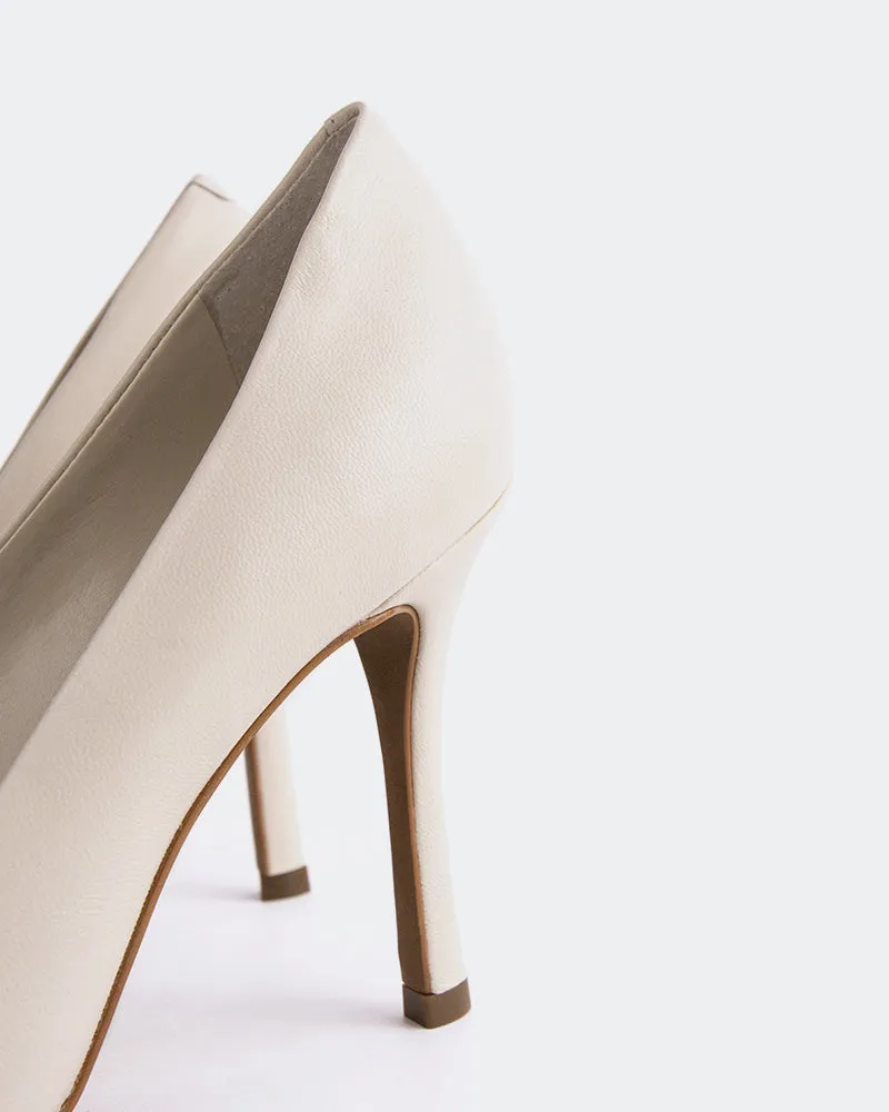 Moraya Off White Leather sold by L'Intervalle product image thumbnail 5