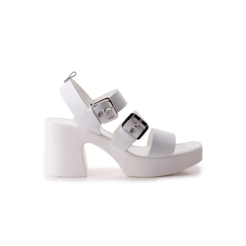 Amalie White Leather sold by L'Intervalle