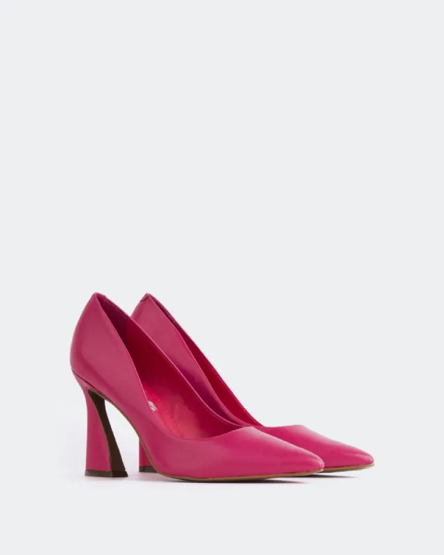 Amanda, Fuchsia Leather/Cuir Fuchsia sold by L'Intervalle