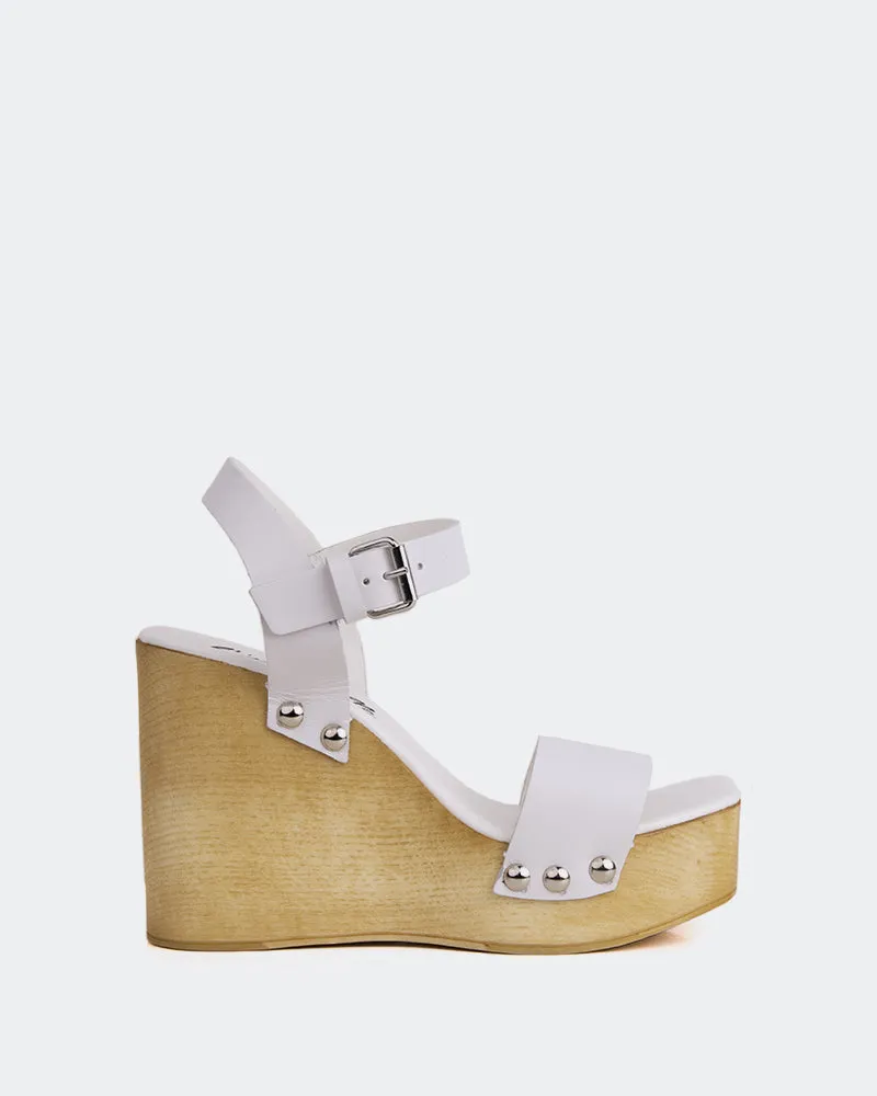 Heloise White Leather sold by L'Intervalle