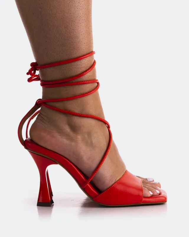 Mika Orange Leather sold by L'Intervalle