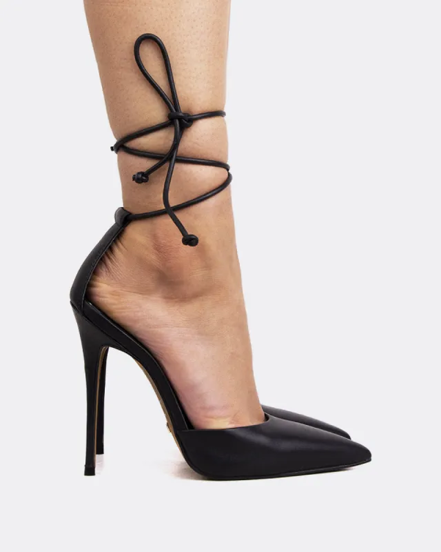 Tracy, Black Leather/Cuir Noir sold by L'Intervalle