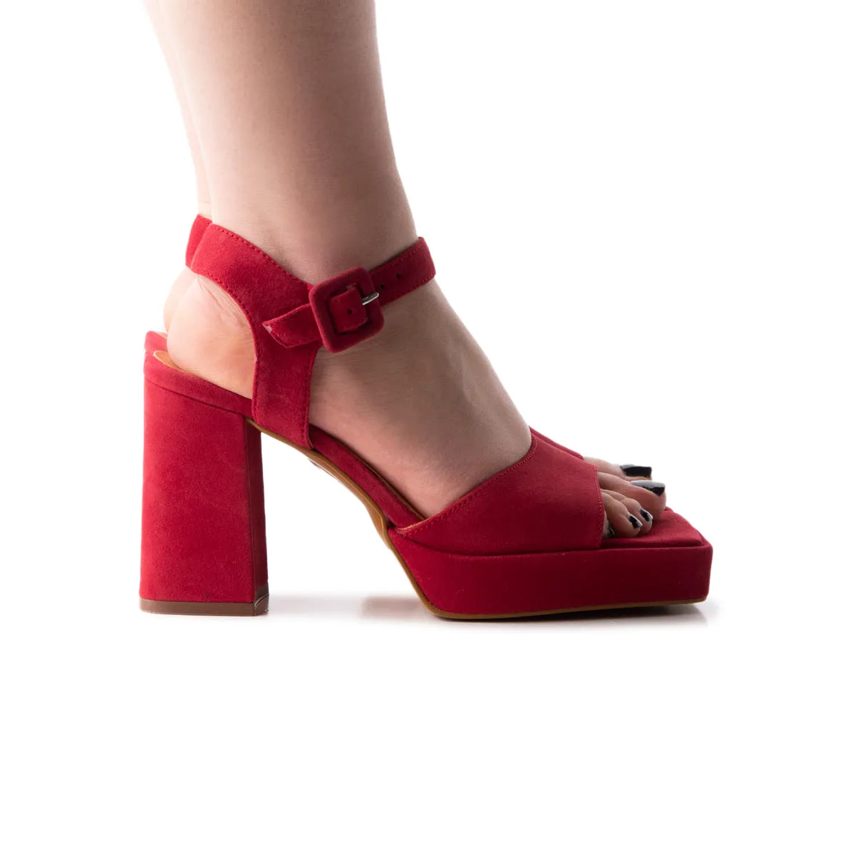 Jalapa Red Suede sold by L'Intervalle