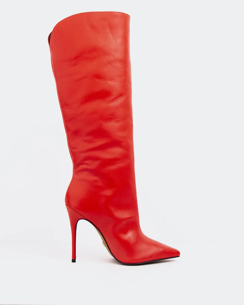 Amina Red Leather sold by L'Intervalle