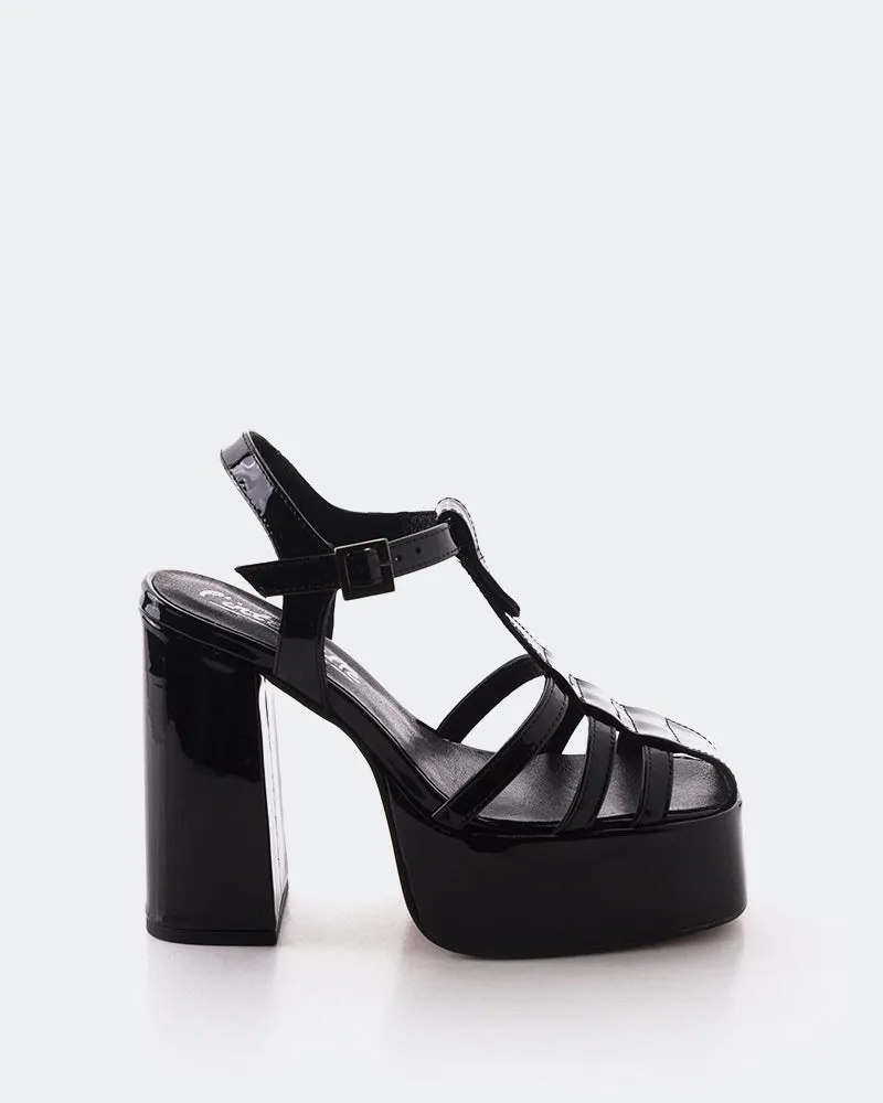 Loretta Black Patent sold by L'Intervalle