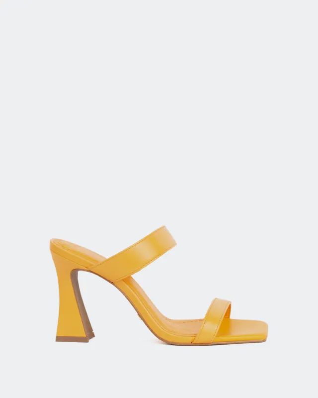 Ricarda Orange Leather sold by L'Intervalle