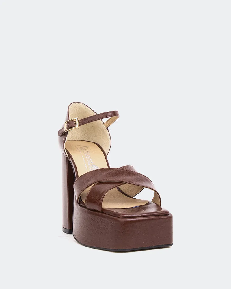 Damon Brown Leather/Cuir Brun sold by L'Intervalle product image thumbnail 2