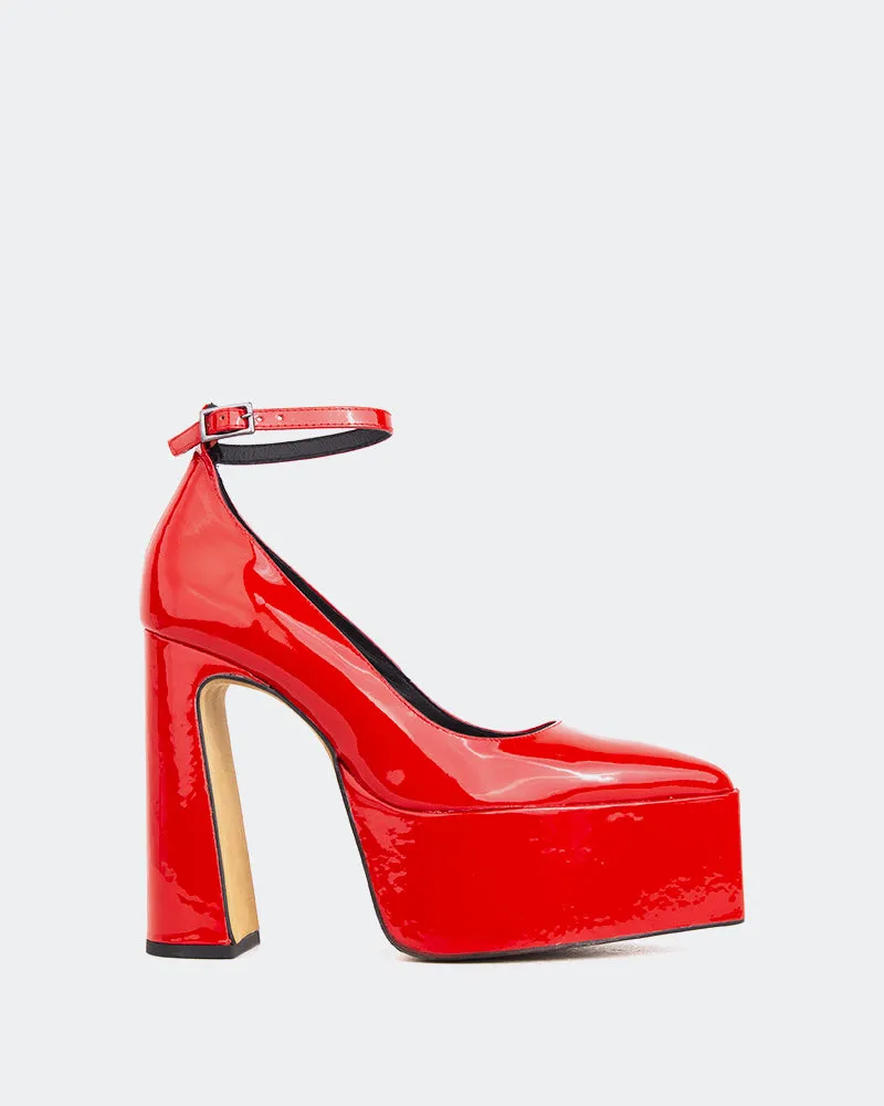Adina Red Patent sold by L'Intervalle