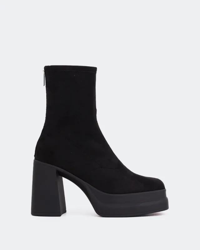 Voltera Black Suede Stretch sold by L'Intervalle