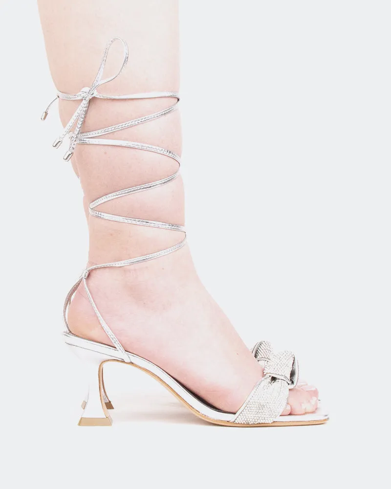 Elkano, Silver Leather/Cuir Argenté sold by L'Intervalle