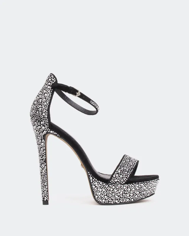 Rinna, Black Suede/Suède Noir sold by L'Intervalle