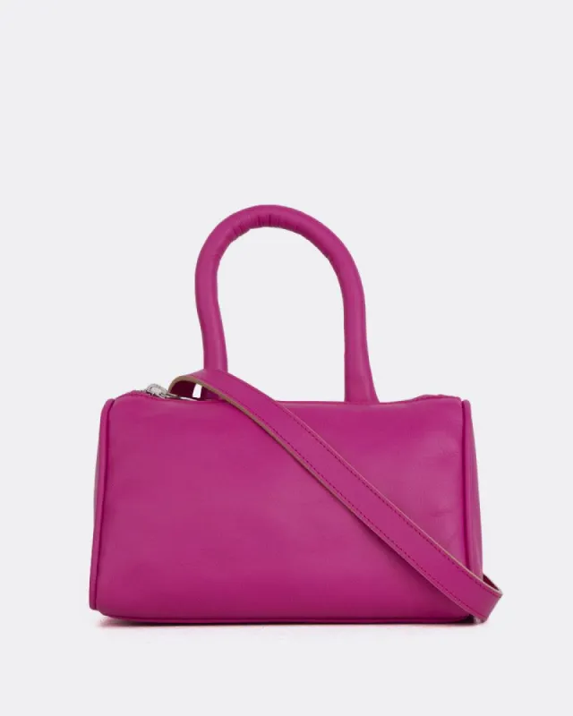 Romalia Fuschia Leather sold by L'Intervalle