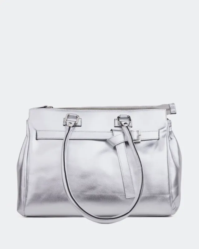 Avenue Silver Leather sold by L'Intervalle